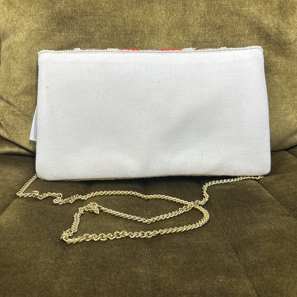 Bee Envelope Leopard Black-Pink Clutch Bag - Picture 5 of 8